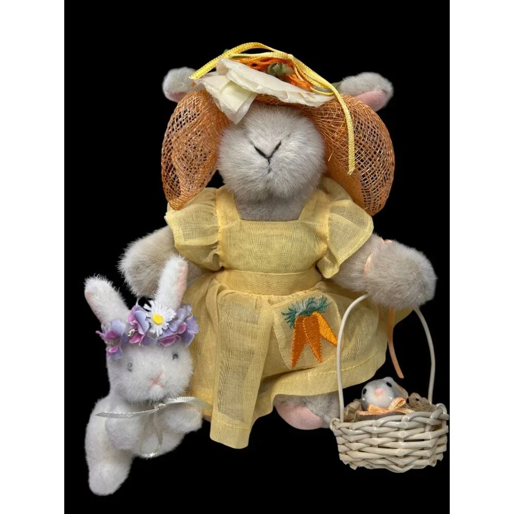 NABCO Hoppy Vanderhare Easter LOT Rose 4346 Muffy Spring Bonnets Baskets Tags - Picture 4 of 16